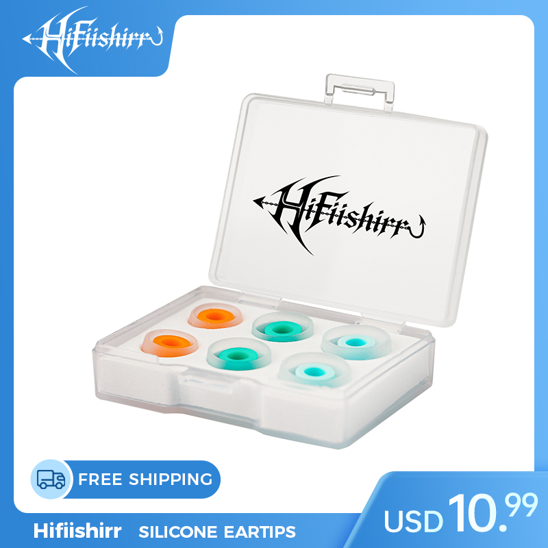 Silicone Ear Tip Replacement - Силиконовые насадки Hifiishirr ярких цветов, 3