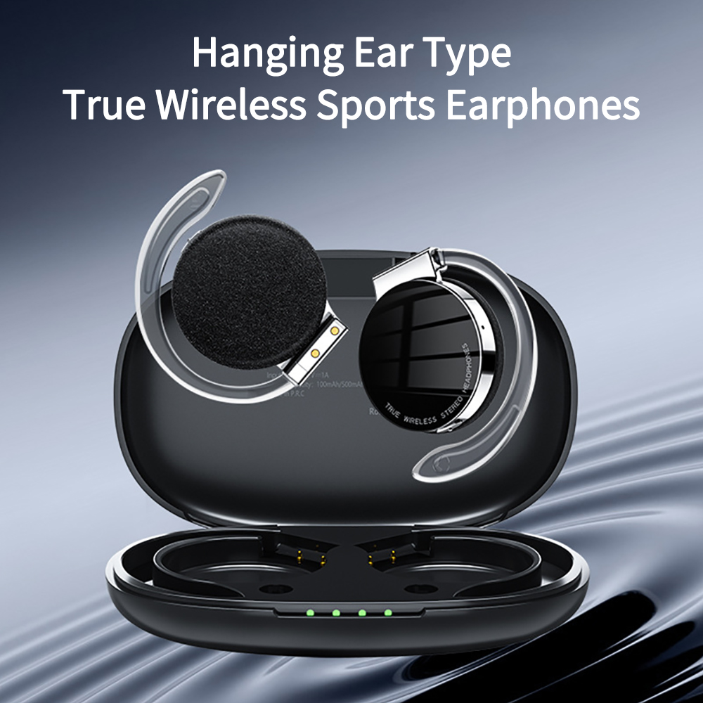 Sports Earphone Hook - Беспроводная Bluetooth-гарнитура F2 TWS, спортивные наушники-вкладыши