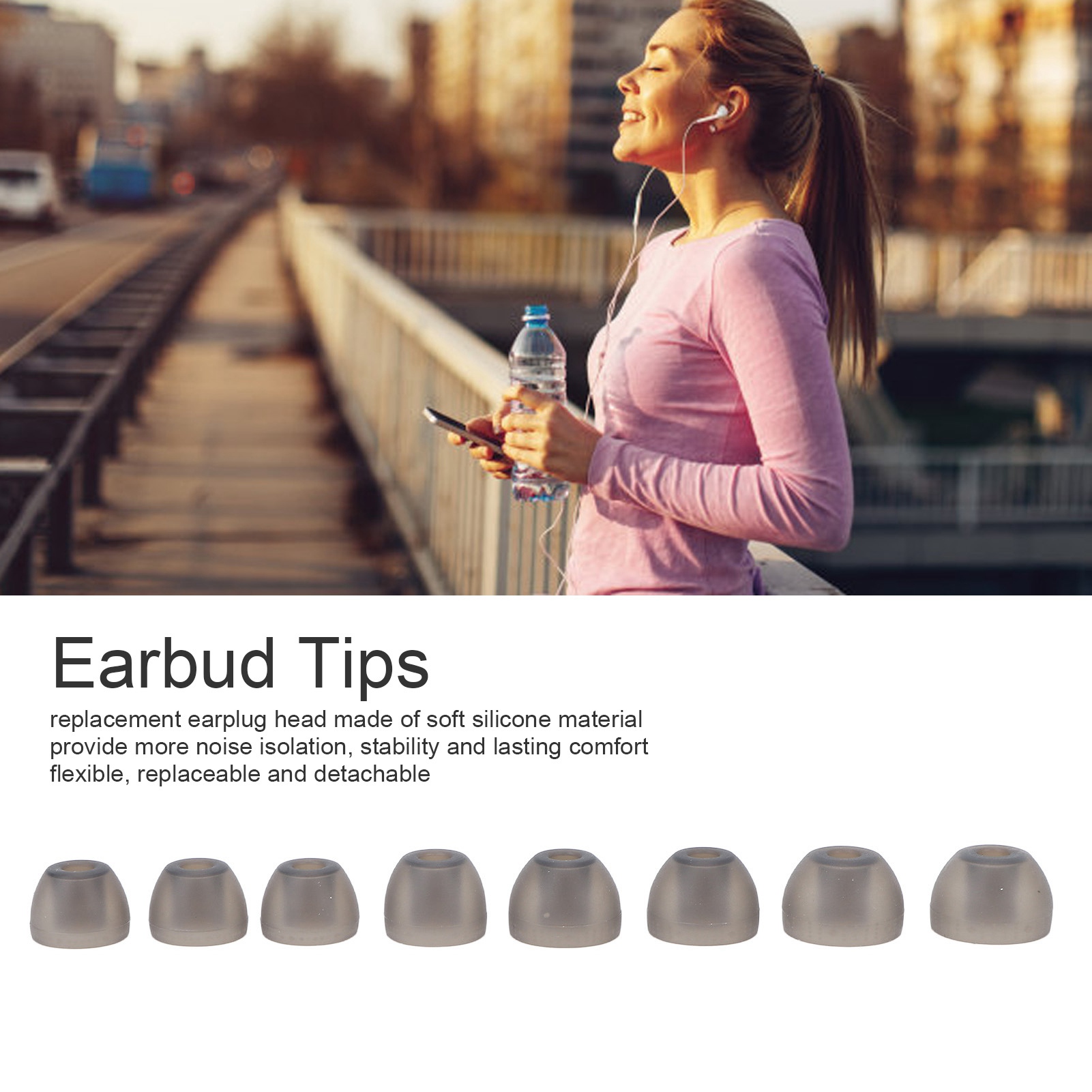 Silicone Ear Tip Replacement - Сменные силиконовые насадки для наушников с