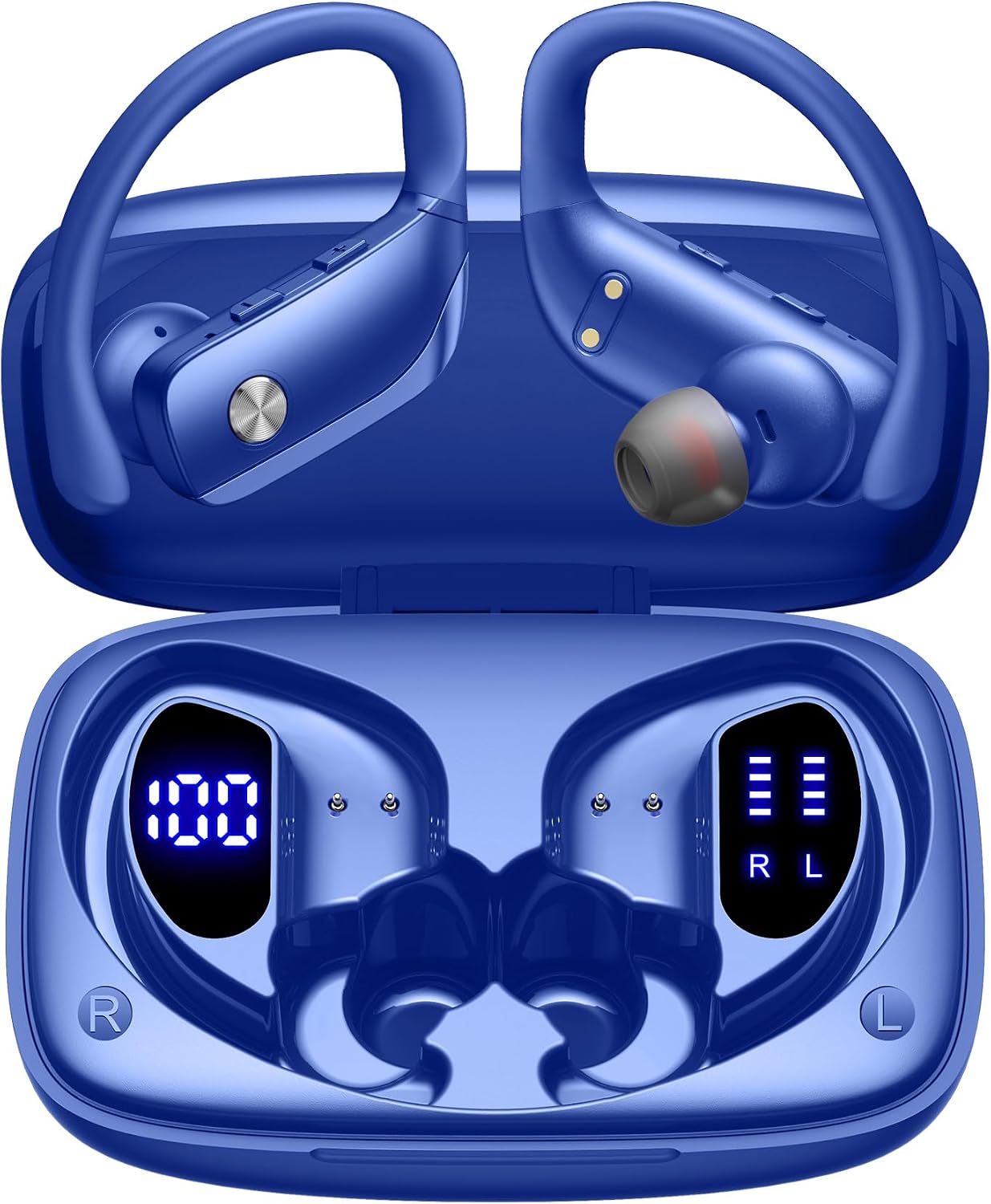 Sports Earphone Hook - Беспроводные наушники с 80-часовым временем работы,