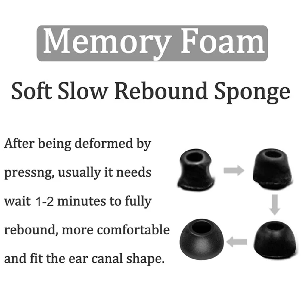 Амбушюры из пены с эффектом па – обзор и цена Earphone Foam Tip