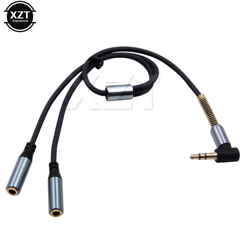 3,5 мм 1–2 аудио Aux Y-разветв – обзор и цена Earphone Splitter Jack