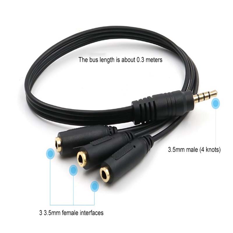 Аудио-разветвитель 3,5 мм на 3 – обзор и цена Earphone Splitter Jack