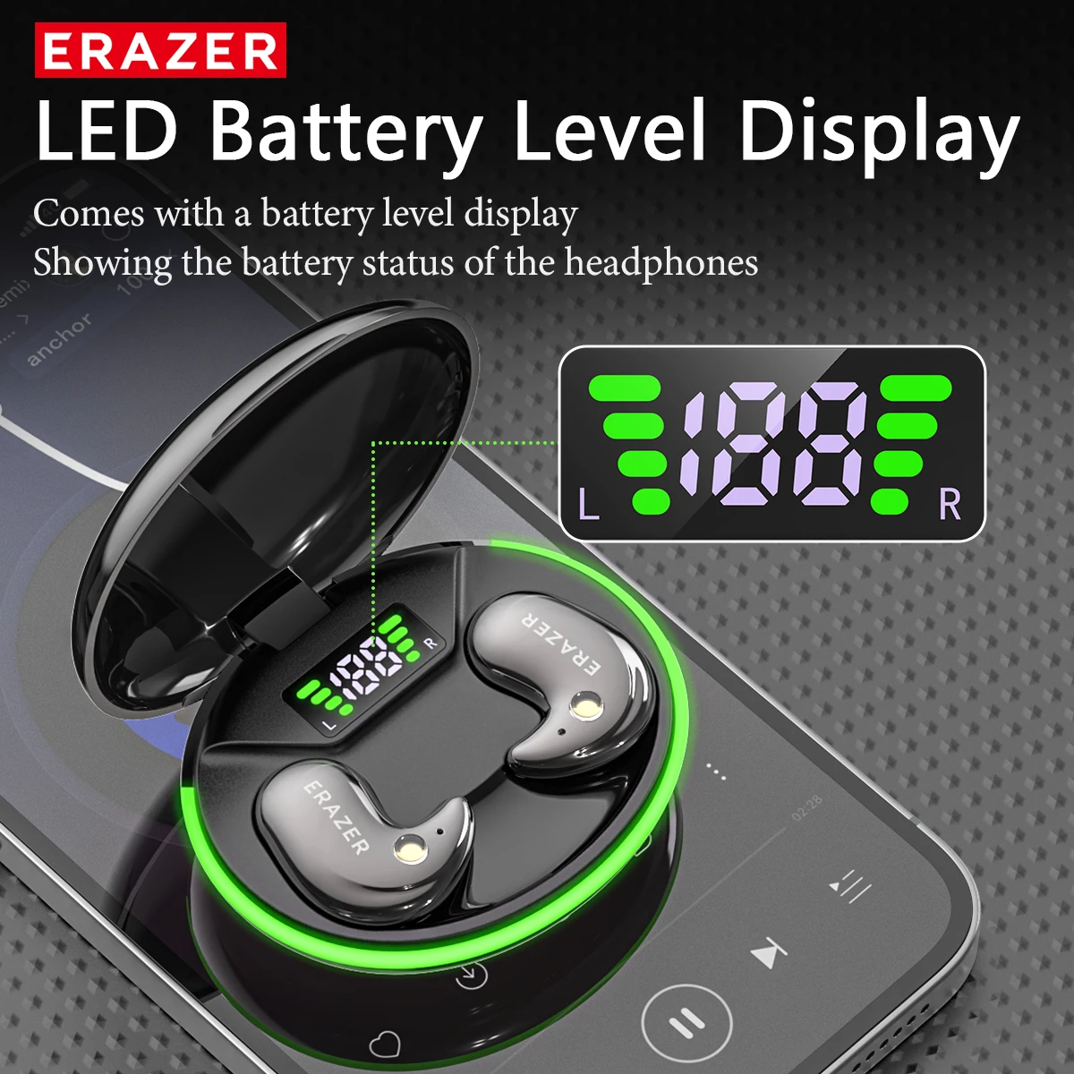 Наушники-вкладыши EARZER XF58  – обзор и цена Earbuds Charging Case