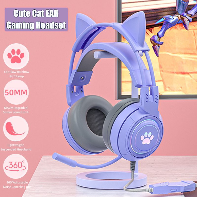 Симпатичные игровые наушники с – обзор и цена Gaming Headset Rgb