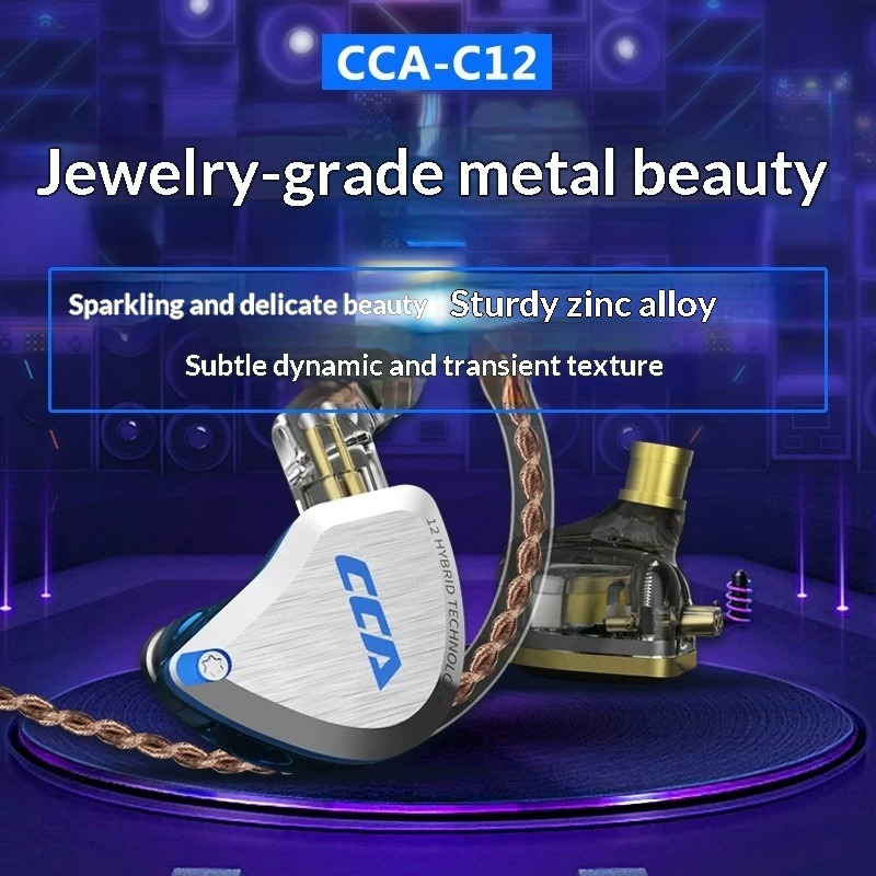Наушники CCA C12 Hi-Fi аудиофи – обзор и цена Audiophile Headphone Wired