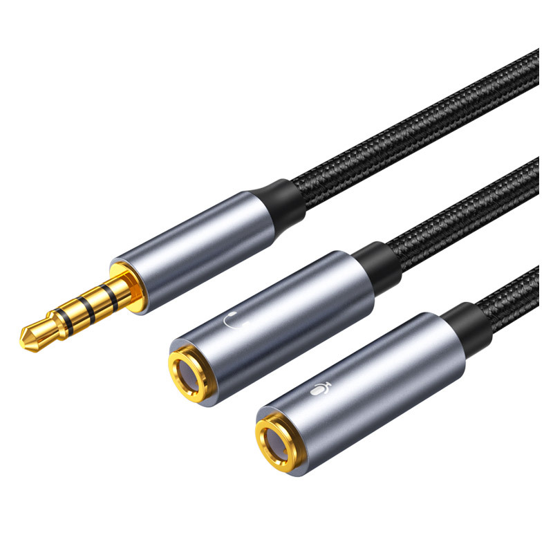 3,5 мм разъем Aux аудиокабель  – обзор и цена Earphone Splitter Jack