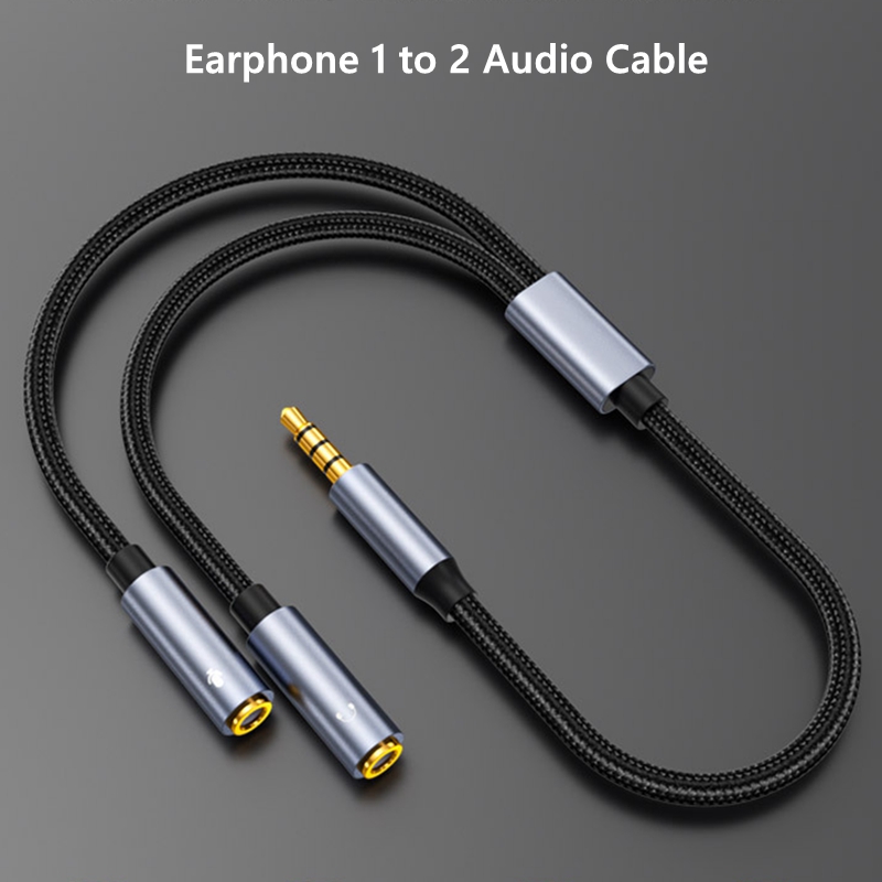 3,5 мм разъем Aux аудиокабель  – обзор и цена Earphone Splitter Jack