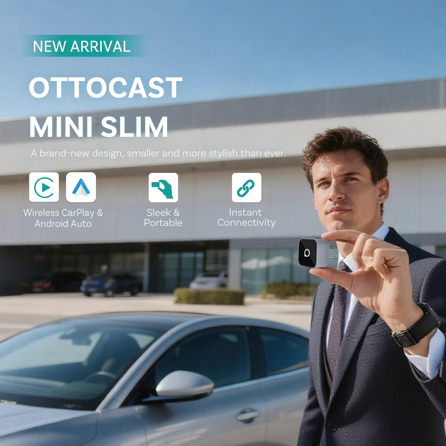 Ottocast Mini Slim Wireless Ca – обзор и цена Bluetooth Adapter Receiver