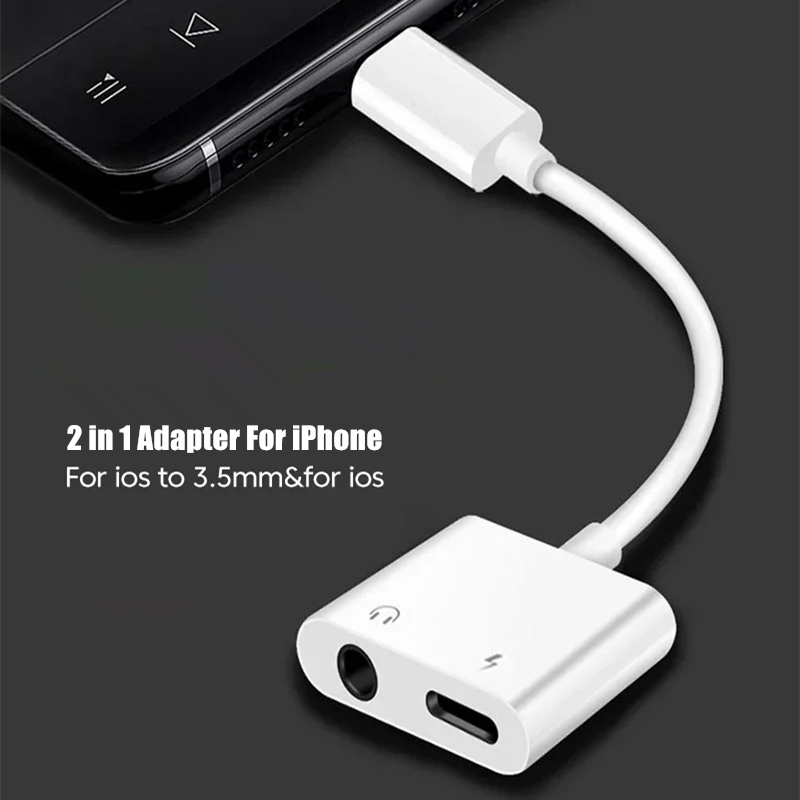 Адаптер 2-в-1 для iOS с разъем – обзор и цена Earphone Splitter Jack